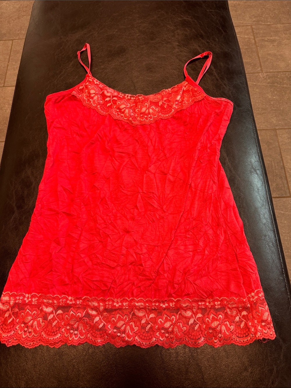 Maurices Orange Lace-Trim Camisole